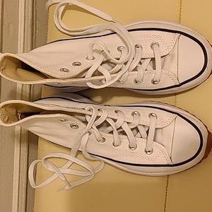 White Converse Platform sneakers